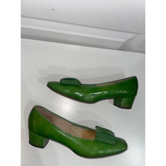 Naturalizer Vintage Women’s Green Bow Pumps size 6AA with Box - Picture 10 of 11